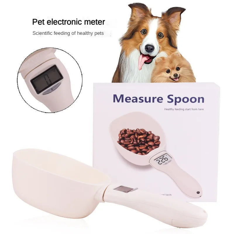 Electronic Pet Food Measuring Scoop - Digital Scale with LED Display