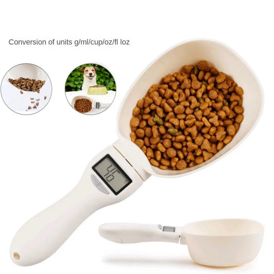 Electronic Pet Food Measuring Scoop - Digital Scale with LED Display